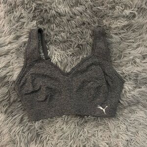 Puma Women's Charcoal Sports Bra